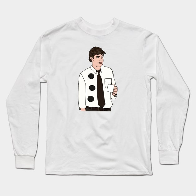 Jim Halloween The Office Long Sleeve T-Shirt by Eclipse in Flames